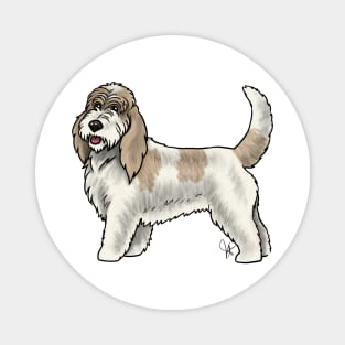 Dog - Grand Basset Griffon Vendeen - White and Tan Magnet